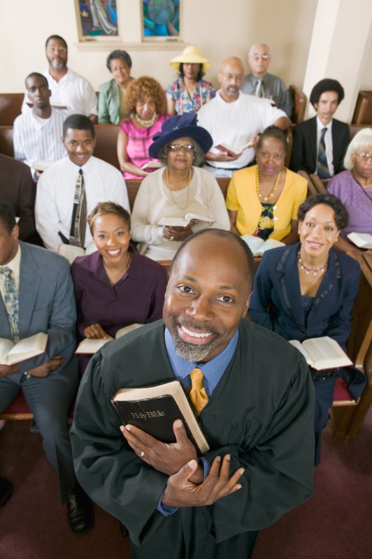 preacher and congregation